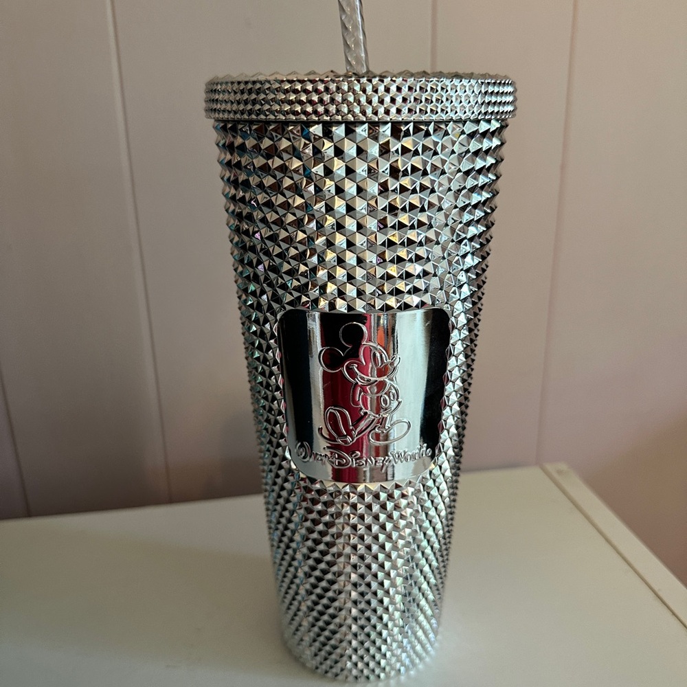 100 Years of Disney Silver Starbucks Walt Disney World Tumbler- New/Never Used